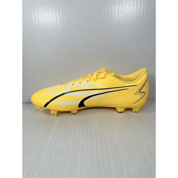 Puma Ultra Play FG/AG Soccer Cleats Yellow White Black Men’s Size 11 107423-04 main image 4